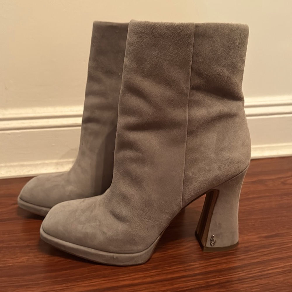 Sam Edelman Gray Suede Women's Boots
